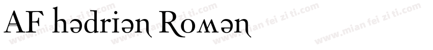 AF hadrian Roman字体转换